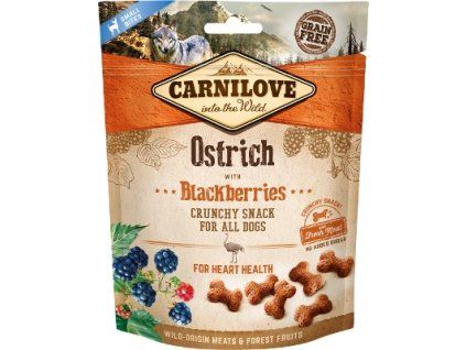 Carnilove Dog Crunchy Snack Ostrich&Blackberries 200g
