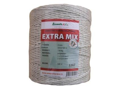 11065 polyetylenove lanko pro elektricke ohradniky extra mix 3 mm