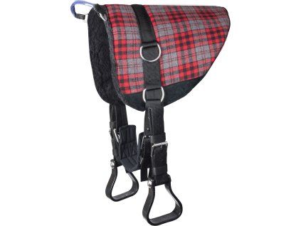 Komplet pro bezsedlové ježdění (Velikost SHETTY, Barva grey/red)