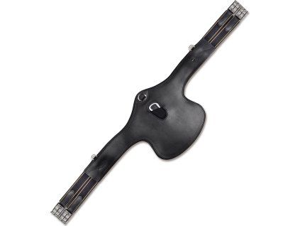 Kožený podbřišník Waldhausen - proti okopu (Velikost 120 cm, Barva black)