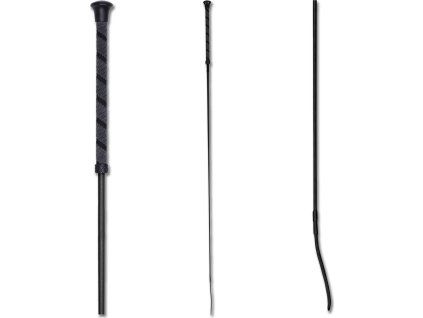 Drezurní bič - protiskluzový (Velikost 100 cm, Barva black)