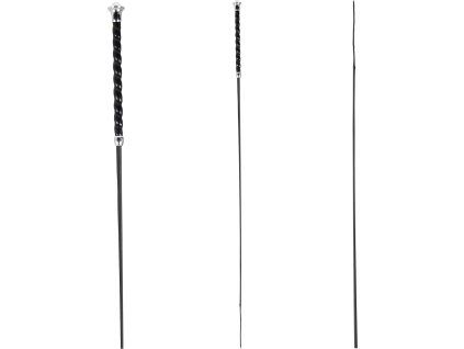 Drezurní bič - klasický (Velikost 90 cm, Barva black)