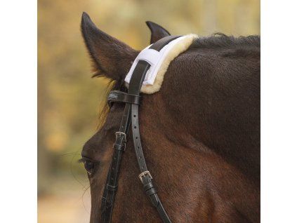 Beránkový potah na nátylník/ nánosník Soft Waldhausen, 28 cm (Barva black)