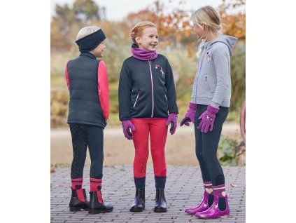 Zimní thermo rajtky Fun Sport Silicone ELT s gripem, dětské (Velikost 104, Barva black)