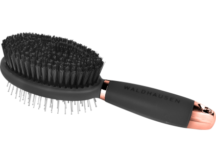 Dvojitý kartáč s gelovou rukojetí (Barva black)