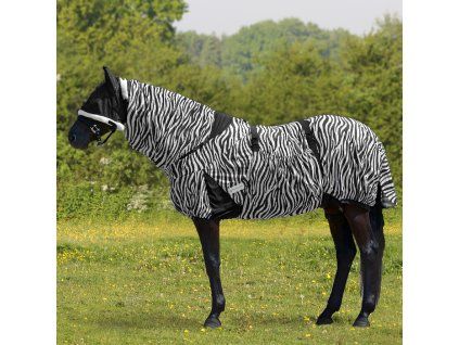 Deka proti hmyzu ECZEMA Waldhausen, s krkem, zebra (Velikost 115 cm, Barva black/white)