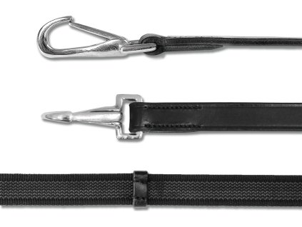Protiskluzové otěže Waldhausen X-Line s karabinami (Velikost PONY, Barva black)
