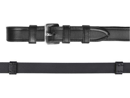 Gumové otěže Waldhausen X-Line se zarážkami (Velikost PONY, Barva black)