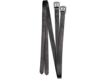 Kožené třmenové řemeny Waldhausen, X-line (Velikost 120 cm, Barva black)