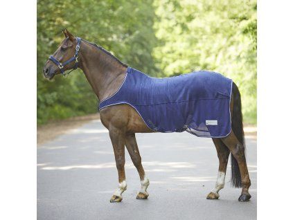 Deka síťová do kolotoče Protect Waldhausen, záda s fleece (Velikost 135 cm, Barva night blue)