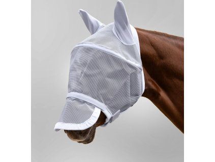 Maska proti hmyzu s ochranou uší a nozder Premium Waldhausen (Velikost PONY, Barva black)