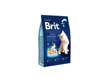 Brit Premium Cat by Nature Kitten Chicken 8kg
