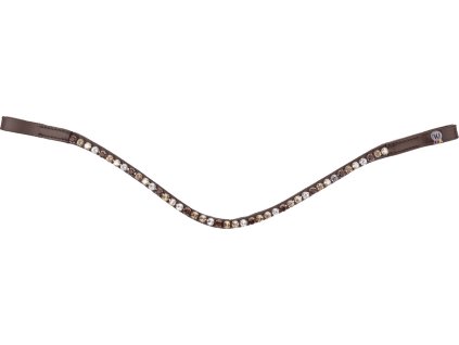 Čelenka Waldhausen X-line Glam, hnědá (Velikost COB, Barva brown/brown-gold-beige-silver)