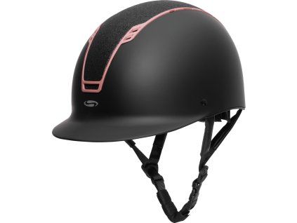 SWING H22 Rose shone jezdecká helma (Velikost 51 - 55 cm, Barva black mat/shine/roségold)