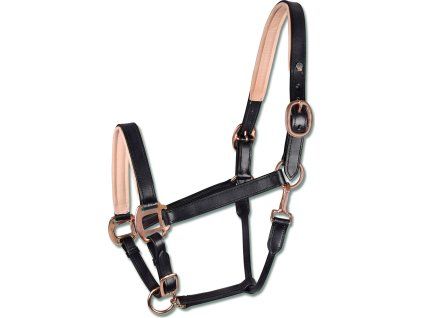 Waldhausen X-Line kožená ohlávka Rosé (Velikost COB, Barva black)