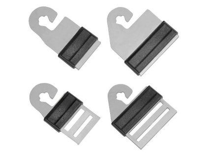 Spojka na pásku Litzclip ke vchodu, nerez, 4 ks - na 40 mm pásky