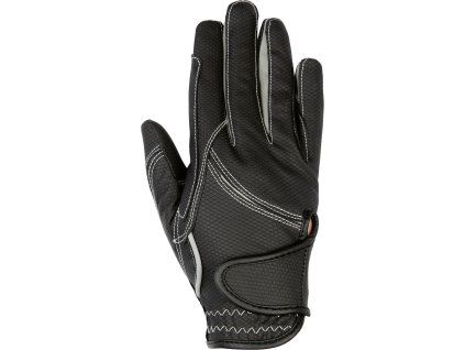 Jezdecké rukavice -Fashion- black/grey