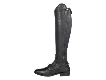 Vysoké jezdecké boty kožené -Titanium Style- long, width L, black