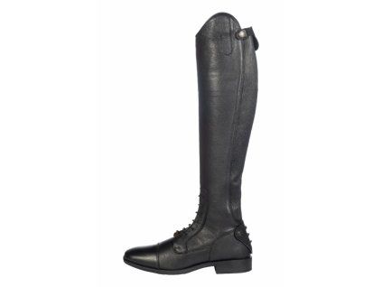 Vysoké jezdecké boty kožené -Titanium Style- standard, width S black
