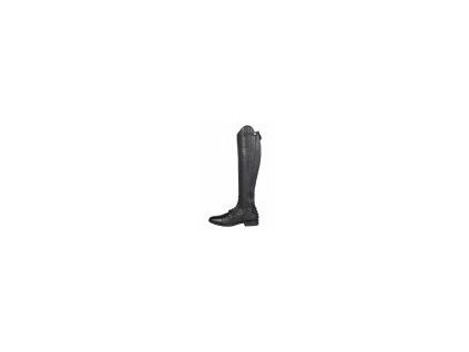 Vysoké jezdecké boty kožené-Titanium Style- extra short, width M black