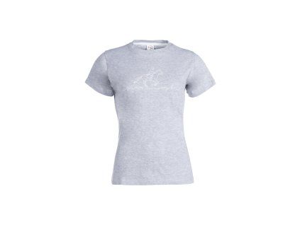 Triko -Ride More- light grey/melange HKM