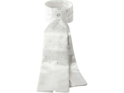 Drezurní plastron Grazia s perličkami Waldhausen (Velikost Children, Barva white)