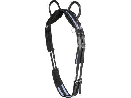 Lonžovací madla na obřišníku Waldhausen (Velikost MINISHETTY, Barva black/grey)