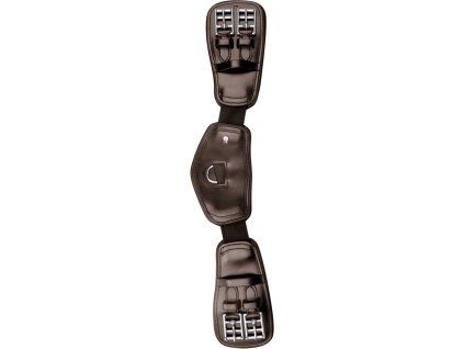 Drezurní kožený anatomicky tvarovaný podbřišník Elastik (Velikost 50 cm, Barva black)