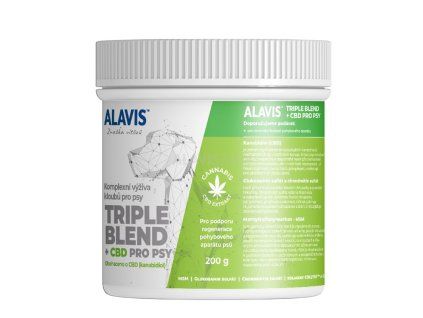 ALAVIS Triple blend + CBD pro psy 200 g