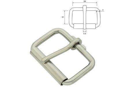 Sedlářská přezka s rolnou Těžká 54mm