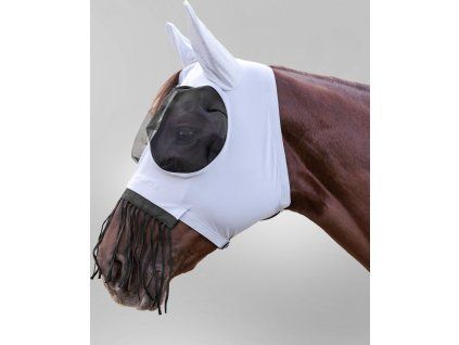 Maska proti hmyzu s třásněmi Puck (Velikost PONY, Barva black)