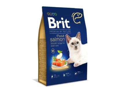 Brit Premium Cat by Nature Adult Salmon 8kg