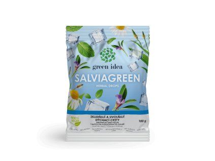 Bonbony - Originální směs 4 bylin s mátovým a eukalyptovým olejem salviagreen 100g