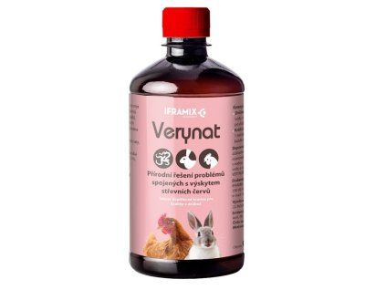 Verynat 500 ml pro redukci střevních červů - hlístic, tasemnic u drůbeže a králíků