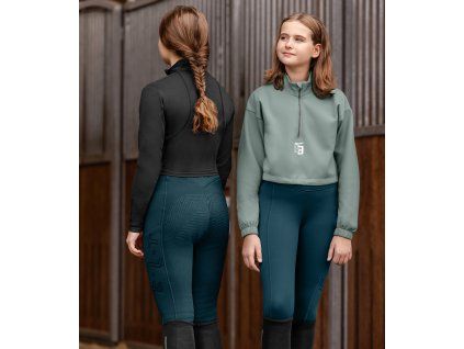 Teens thermo legíny s beránkem teddy Rica ELT (Velikost 140, Barva black)