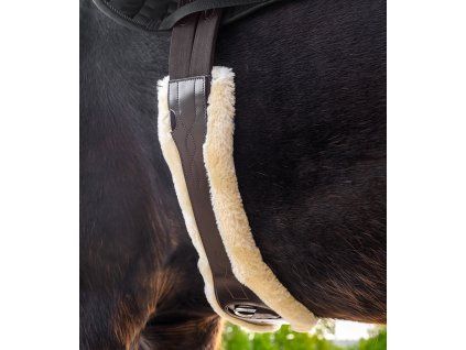 Kožený podbřišník Waldhausen ECO Wool (Velikost 110 cm, Barva black)