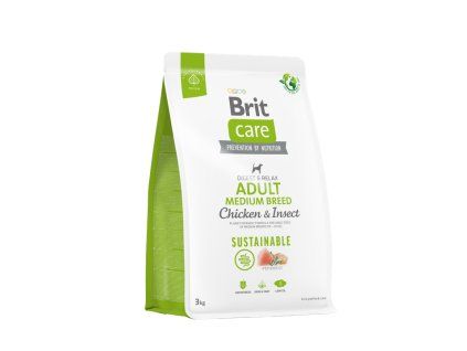 Brit Care Dog Sustainable Adult Medium Breed 3 kg