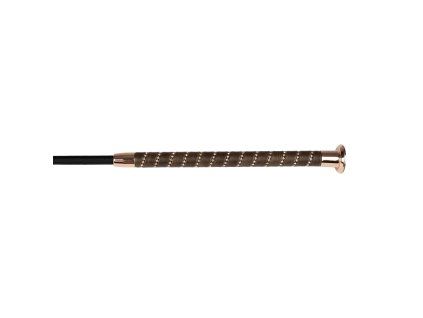 Skokový bič Horka Diamant black/rosegold/brown 65cm