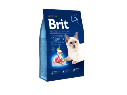 Brit Premium Cat by Nature Sterilized Lamb 8kg