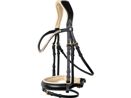 Kožený uzdečka Waldhausen X-Line Ivory (Velikost COB, Barva black)