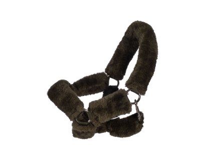 Ohlávka s umělým beránkem olivová - Hobby horsing