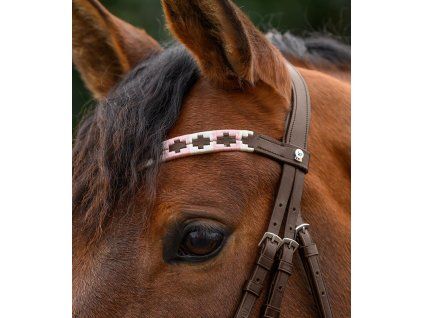 Čelenka polo Waldhausen X-Line Hnědá (Velikost COB, Barva black/ beige)