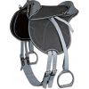 Dětské jezdecké sedlo (Velikost 15"/38 cm, Barva black/grey)