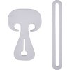 Bezpečnostní gumičky, 18ks Waldhausen (Velikost 18 pieces, Barva silver grey)