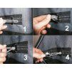 Safe-Gum, sada 6 ks (Velikost 6 pieces, Barva silver grey)