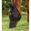 Maska proti hmyzu s ochranou uší a nozder Waldhausen, UV (Velikost PONY, Barva black)