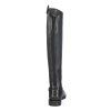 Vysoké jezdecké boty kožené-Titanium Style- extra long, width XL black