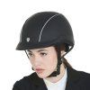 Jezdecká helma Equestro Phantom, leather style