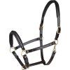 Kožená ohlávka Waldhausen Classy S-Line (Velikost COB, Barva black/silver)