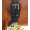 Drezurní kožený anatomicky tvarovaný podbřišník Elastik (Velikost 50 cm, Barva black)